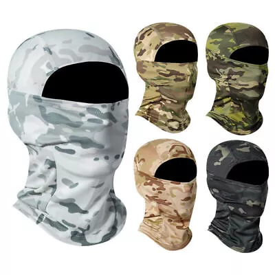 Camo Balaclava Face Mask UV Protection Ski Sun Hood Tactical Masks For Men Women • $2.99