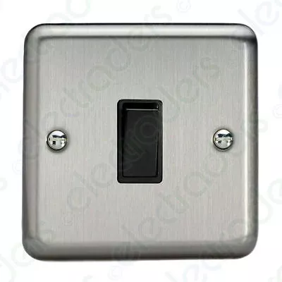 £8.65 • Buy Varilight Brushed Matt Chrome Switches & Sockets With Black Inserts