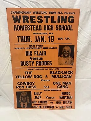 Vintage Wrestling Event Poster • $500
