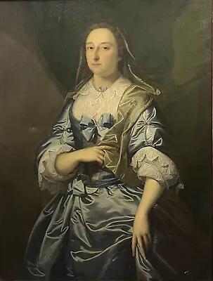 £3500 • Buy Allan Ramsay Very Large Antique Oil Painting Canvas Portrait Lady 18th Century