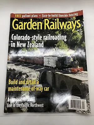 Garden Railways Magazine 2001 April PLANS Lobsterman Shanty Lineside Fencing • $15.01