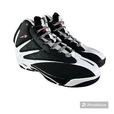 Reebok Men’s Size 11 The Blast Retro Basketball Shoes Black/White/Red GZ9519 NEW • $120