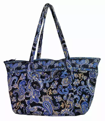 Vera Bradley Miller Bag In Windsor Navy (2006) Beyond Excellent Condition! • $55