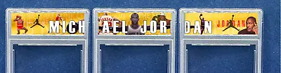 Michael Jordan 1997 Upper Deck UD3 MJ3 Die-Cut Inspired Custom Slab Case Set • $42