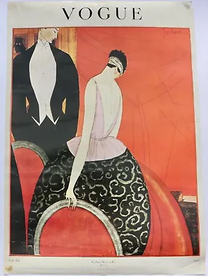 Vintage Georges Lepape 1920s Vogue Fashion Poster • £45