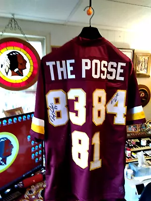 Washington Redskins Signed  The Posse  Ricky Sanders & Gary Clark Jersey XL COA • $74.95