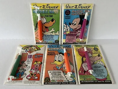 Vintage Disney Invisible Ink Magic Pen Painting Book Lot Of 5 New Unopened • $50
