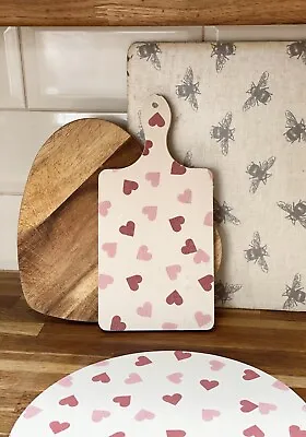 £12.50 • Buy Emma Bridgewater Themed Wooden Paddle Chopping Board - Pink Hearts