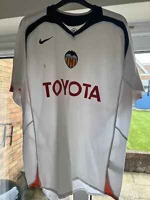 Classic Valencia Home Football Shirt 2005 2006 Size XL • £25