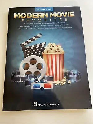 Modern Movie Favorites Sheet Music Big Note Piano Songbook NEW Abi • $8.50