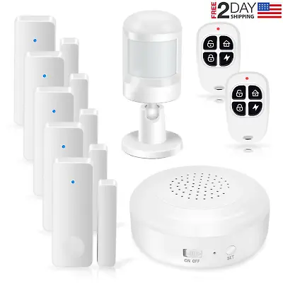 $59.99 • Buy Smart Security System DIY No Monthly Wifi Alarm Kit  APP Push For Home Apartment