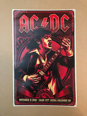 $30 • Buy Hard Rock: AC/DC  At Value City Arena Columbus Ohio Concert Poster 2008 11x17