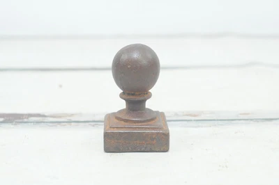 $28 • Buy Vintage . Brown Cast Iron Architectural Salvage Fence? Post Topper Finial #22 +