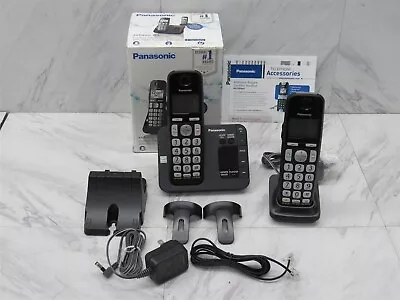 NEW Panasonic KX-TGE432B Expandable Cordless Phone System 2 Handsets • $59.99