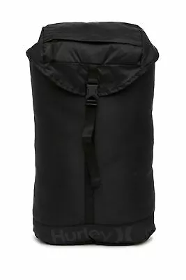 Hurley Renegade Packable Nylon Backpack Gym Bag Lightweight Black • $20.66