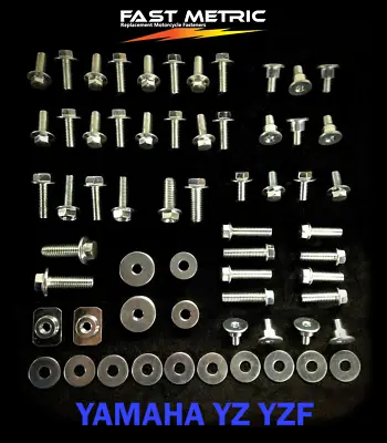 78pc Body Bolt Kit Yamaha Yz Yzf Plastics Fairing 80 85 125 250 250f 400 426 450 • $15.99