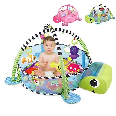£25.99 • Buy Turtle Activity Baby Gym Play Floor Mat Ball Pit & Toys Babies Boy Girl Playmat