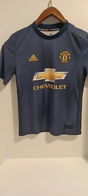 Manchester United Adidas 2018 Shirt M Child 11/12 Years Excellent • £10