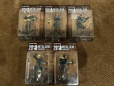 🔥Metal Gear 20th Anniversary Collection MediCom Figures LOT Of 5 New In Box 🔥 • $320