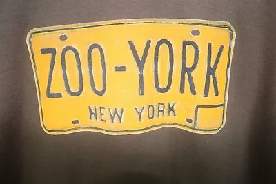 Zoo York Mens T Shirt Car Plates £35 New Vintage 90s 00s Y2K Brown Large • £33.25