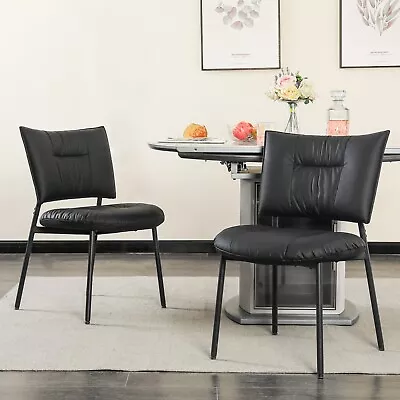 Mid Century Modern Dining Chairs Upholstered Dining Chairs Set Of 2 • $131.39