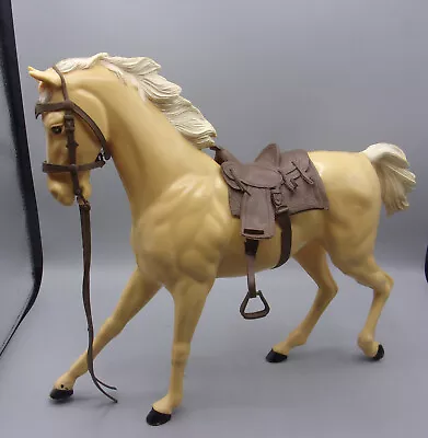 Vintage Marx Best Of The West Johnny Horse FLAME  W/Saddle Bridle & Blanket • $79.95