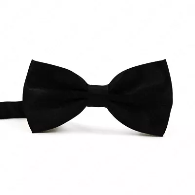 Bowtie Mens Adjustable Formal Wedding Party Necktie Bow Tie Solid Color Tuxedo • $6.98