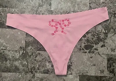 Victoria's Secret Angels Secret Embrace Large Lavender Smooth Rare Thong Panties • $29.74