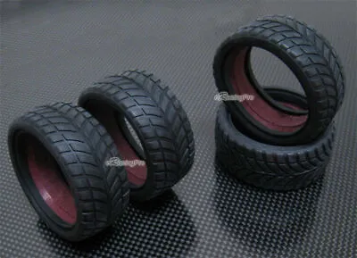 Rubber Front + Rear Tires 26mm For Tamiya Volkswagen Race-Touareg CC-01 • $21.99