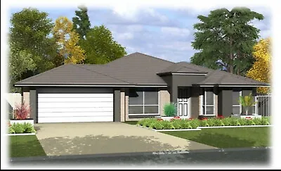 Modern House Home Building Plans 4 BedRoom & 2 Bath Room With Garage & CAD  • $29.99