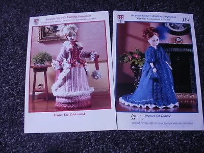 2 Knitting Patterns Jacquay Yaxley Dressed For Dinner Always The Bridesmaid • £4.99