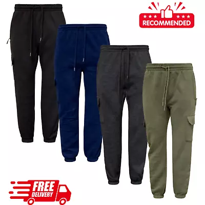 Mens Cargo Joggers Jogging Bottoms Men's Casual Trouser Sweatpants S-3XL (2201) • £13.99