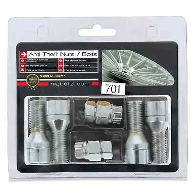 Butzi Chrome Anti Theft Locking Wheel Nut Bolts & 2 Keys To Fit Mercedes Viano • $21.12