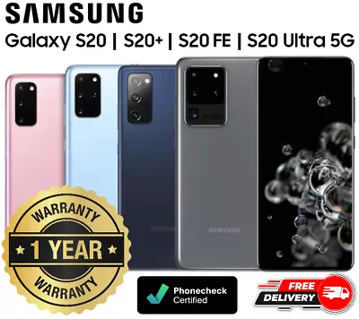 Samsung Galaxy S20 S20+ S20 FE S20 Ultra 5G - Unlocked Verizon T-Mobile AT&T - • $199.95