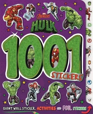 Marvel Hulk 1001 Stickers Giant Wall Sticker Activities And Foil Stickers NEW • £5.99