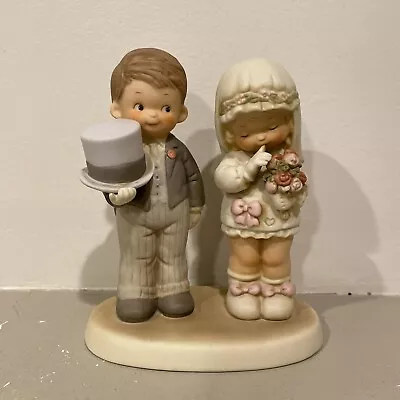 1988 Enesco Memories Of Yesterday 'here Comes The Bride & Groom' Figure Boxed • $15