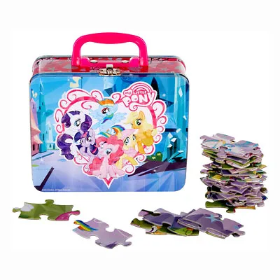 MY LITTLE PONY TIN LUNCH BOX With 48 PC PUZZLE GIFT BAG NEW • $9.95