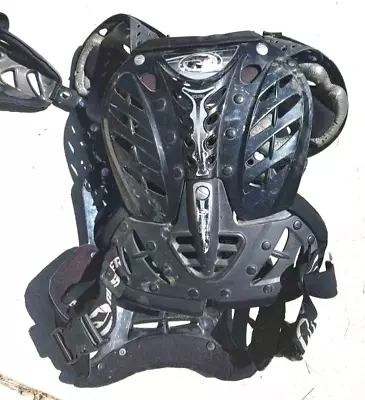 ANSWER Racing Apex Youth Size Chest Protector MX Motocross Dirt Bike Black BMX L • $29