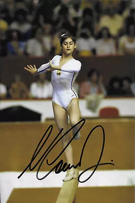 Nadia Comaneci Olympic Gymnast Signed 7.5 X 5 Photograph 2 *With COA* • $17.26