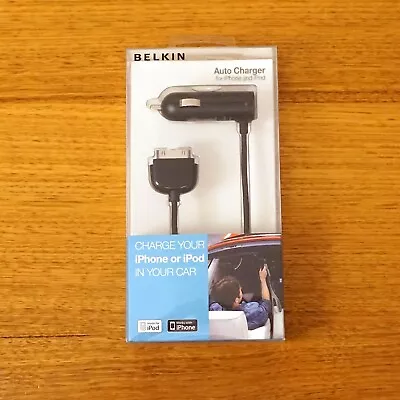 Belkin Auto Charger For IPhone And IPod Ipad 30 Pin Connector Apple • $20