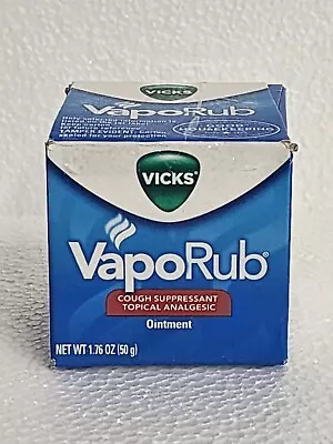 Vicks VapoRub Ointment Cough Suppressant 1.76 Oz EXP: 05/2024 • $4