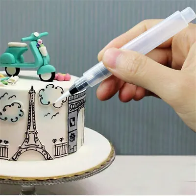 Supplies Cake Watercolor Pen Cake Decorating Tools Party Baking Water Brush YU • £3.13