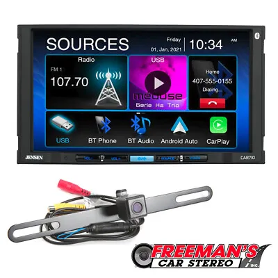 Jensen CAR710-BC Digital Multimedia Car Stereo Receiver + BUCAM350 • $169.99