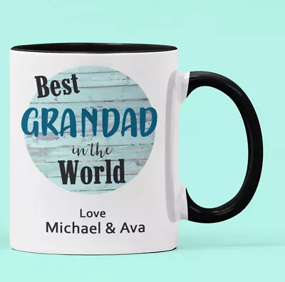 Best Grandad Coffee Cup Mug Personalised Grandkids Birthday Fathers Day Gift  • $15.95