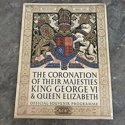 1953 Queen Elizabeth II Coronation Souvenir Programme  • £2