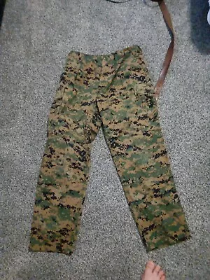 USMC Marine Corps Woodland Digital MARPAT Trousers Pants No Tag • $35