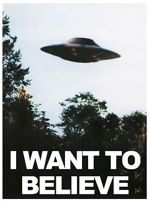  I Want To Believe  Poster 24x36 Inches Mulder's Office RESTOCKED!!!!  • $19.78