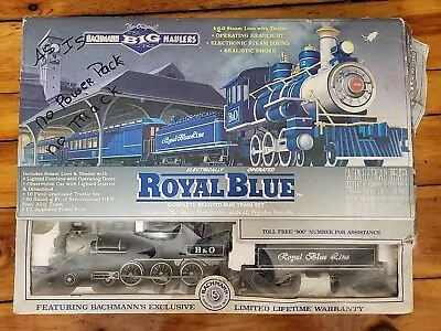 Bachmann 90016 Royal Blue G Scale Electric Model Railroad Train Set * No Tracks • $175