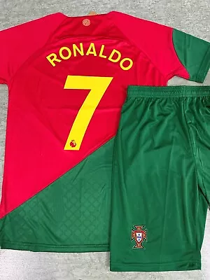 Ronaldo CR7 Jersey Kids & Adults Uniform Portugal Ronaldo Jersey Player version  • $36