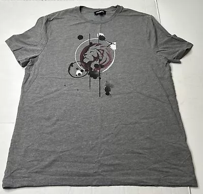 Express Men Lion Graphic Short Sleeve T-Shirt Size Large 60 % Cotton 40% Poly • $12